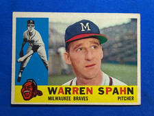 1960 Topps #445 Warren Spahn VGEX