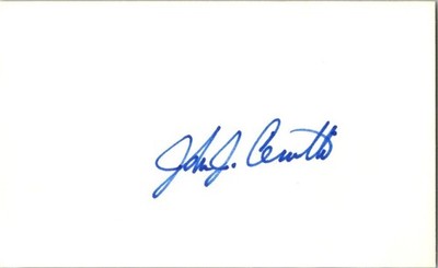 -John Cerutti- (d.2004) Signed/Autograph/Auto Index Card Toronto Blue Jays MLB