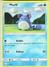 Marill 34/147 Common Burning Shadows Pokemon Lightly Played on eBay