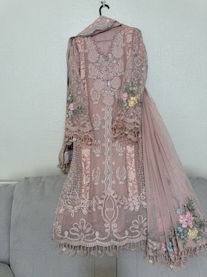Maria B Chiffon With Premium Stiching Uk Size 12 Available To Order Original 100