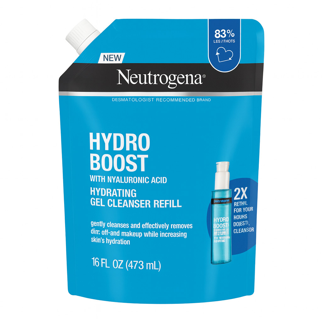 Neutrogena Hydro Boost Gel Cleanser Refill 16 fl oz Single Pack New