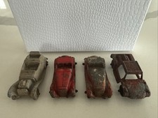 Lot Of 4 Vintage Tootsietoy 2 X MG Roadster + 2 Made in USA Chicago~1959-1967