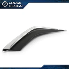 Bumper Trim Right Fit For 2019-2022 Lexus ES300h ES350 Front Black & Chrome Trim