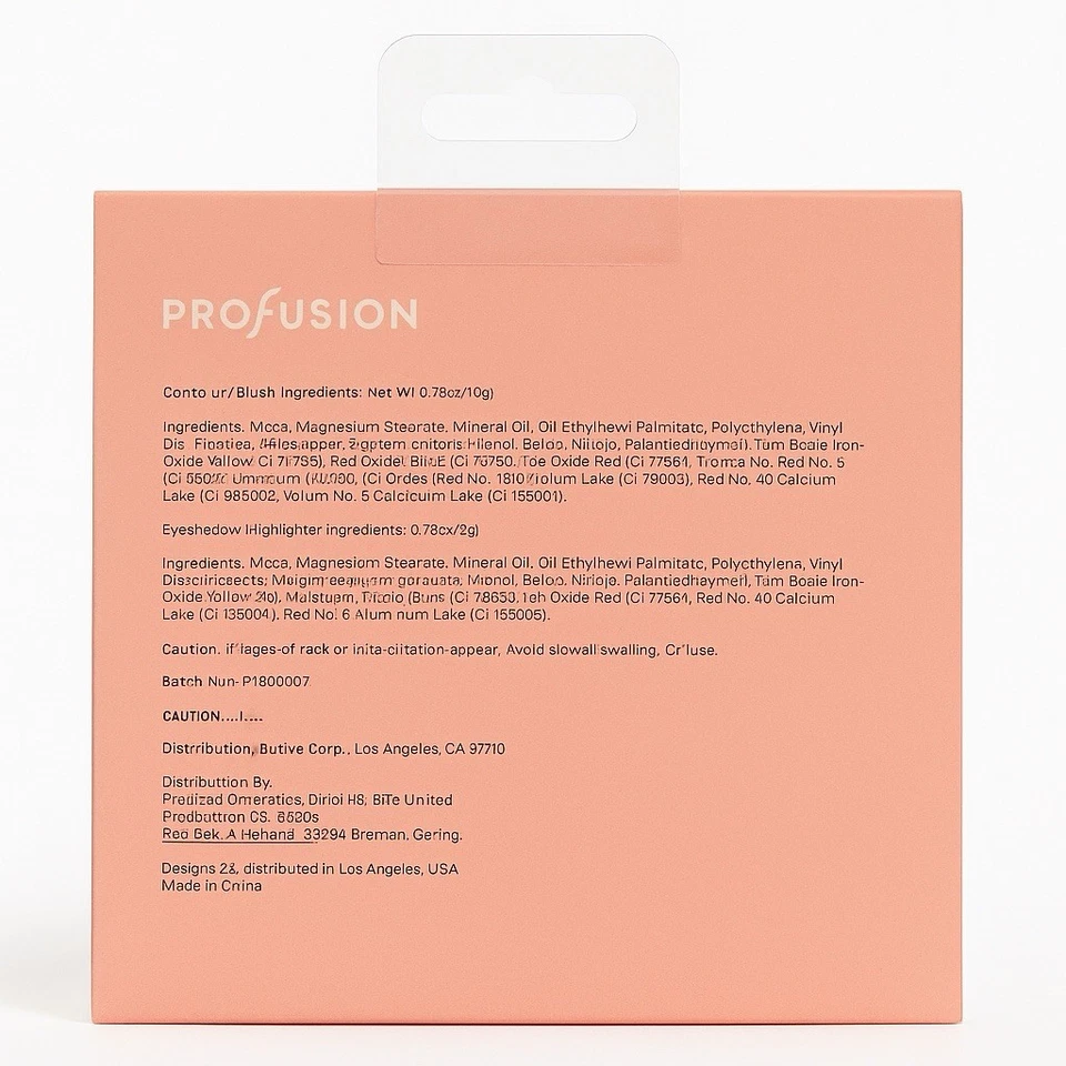 Paleta facial Profusion Dream of Paris 9 tonos - rubor, resaltador y contorno Foto 3 de 3