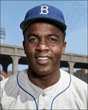 Jackie Robinson Photo 8X10 - 1953 Card Photo FREE SHIPPING