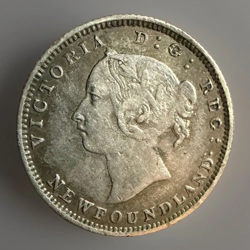 1896 Newfoundland 5 Cents — photo from the most recent tracked eBay sale