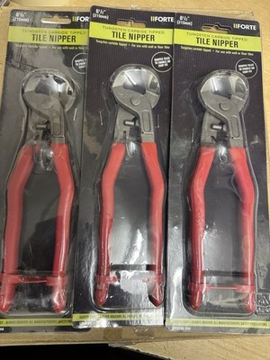 Forte 8-1/2'' Wolframspitze Fliesenzange x 3