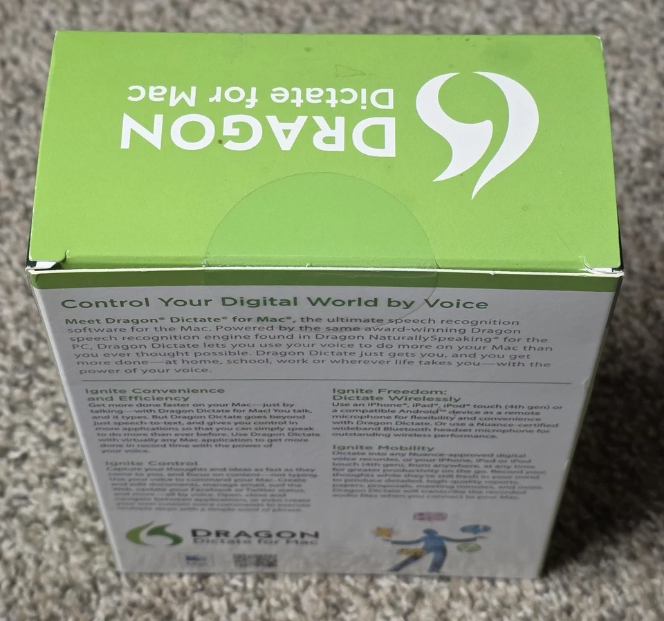 Dragon Dictate For Mac - Version 3 - Speech Recognition Software - Nuance - New - Image 4 of 4