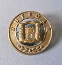 Suffolk Regiment Helmet Plate Centre Badge