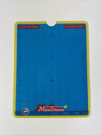 Lot Of 4 Vectrex Arcade System Overlay Minestorm Narzod Clean Sweep Scramble OEM