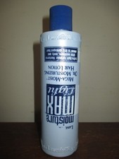 Lustrasilk Moisture Max Light Mega-Moist Hair Lotion / 8 oz label upside down 