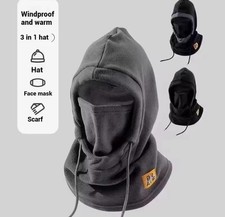 3 in 1 Winter Balaclava with Hat Mask Neck Warmer Windproof Fleece Unisex Gift
