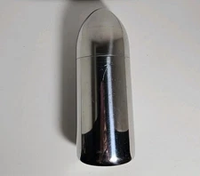 Vtg MCM Bullet Cocktail Shaker Stainless Steel 16 oz.