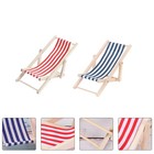 4 Pcs Mini Wooden Recliner Dollhouse Decor Recliner Lovely Recliner Props