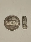 .98 Troy Ounce Silver .999 Fine Round And Art Bar