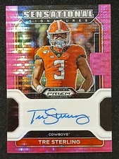 2023 Panini Chronicles Draft Picks Pink Pulsar Tre Sterling #SS-TRS - Auto #/15