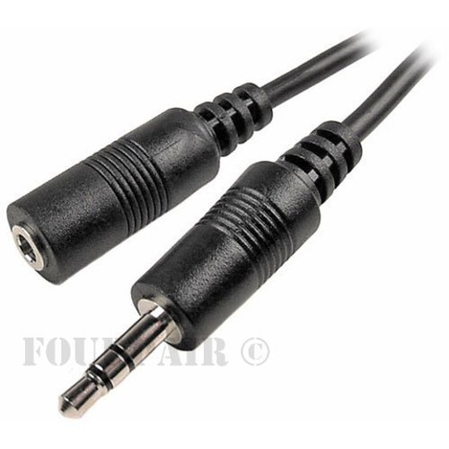 5 Pack Lot - 25ft 3.5mm Stereo Audio Extension Cable Male to Female M/F MP3 1/8" - Picture 2 of 2