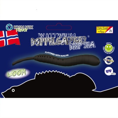 Eisele UV Wattwurm Doppelgänger Deep Sea Loom mit Kvalvik Lockstoff schwarz