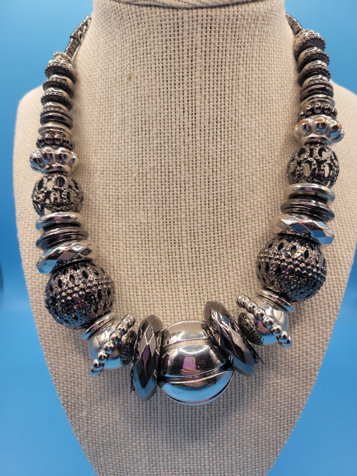 Unsigned Bold Elements Silvercore Ball Decorative… - image 3