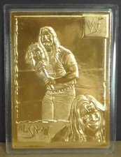 2000 WWF DANBURY MINT AL SNOW 22kt GOLD WRESTLING CARD #9 WWE ECW JOB SQUAD HEAD