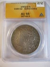 1902/2-O  MORGAN SILVER DOLLAR ANACS AU55 VAM-52