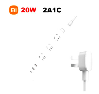 Xiaomi Socket Mi Mijia QC3.0 20W Fast Charging Power Strip 2A1C 3 Sockets