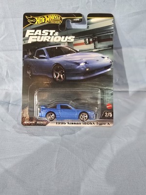 2024 Hot Wheels Premium Fast and Furious 1996 Nissan 180SX Type X Blue 2/5  
