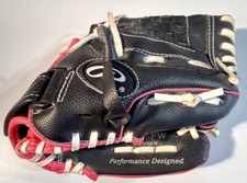 Rawlings 10 1/2" Youth Girls Softball Glove Righty Black Pink Mitt PL105PW