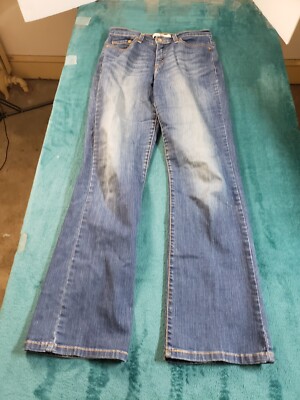 Levis 512 Jeans Sz 6 Womens Blue Pants Stretch Ladies Mid Rise Slimming Bootcut