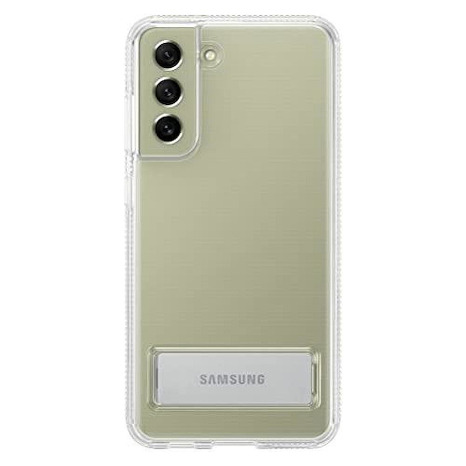 Cover Samsung standing clear cover per Samsung Galaxy S21FE trasparente