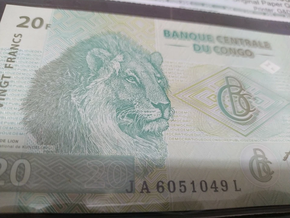 2003 CONGO 20 FRANCS Banknote (CGA-64OPQ) - Image 4 of 4