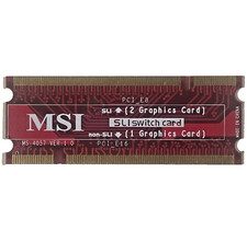 MSI MS-4057 Dual Video Card Sli PCI E8 / Non-Sli PCI E16 Switch Card/Toggle