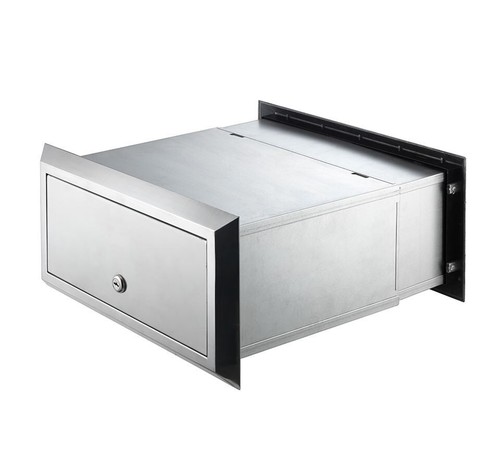 Sandleford 350mm Polished Aluminium Rear Opening Brick Insert Letterbox A4 Mail - Picture 2 of 4
