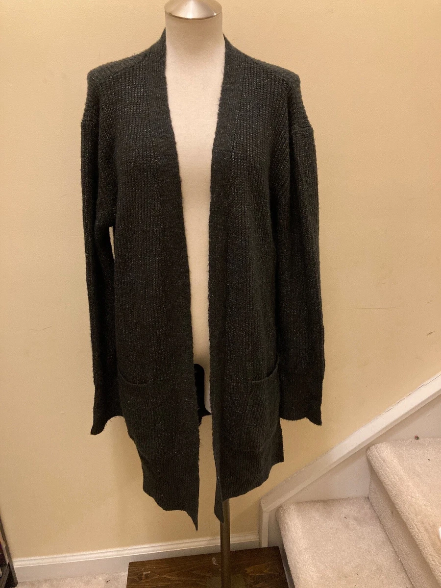 Charcoal gray store cardigan sweater