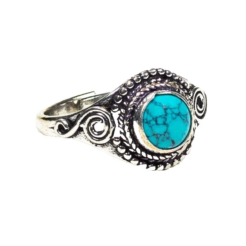 Anillos de moda occidental Turquesa