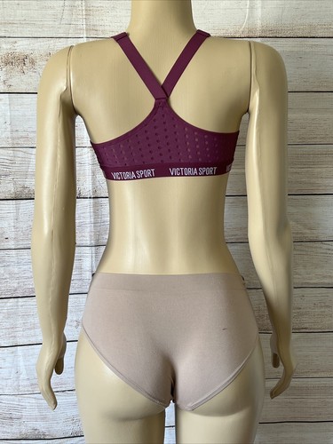 Victoria Sport Lightweight Burgundy Wireless Mesh Size 32B - Picture 3 of 8