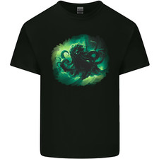 Kraken Und Schiff Kinder T-shirt Für Jungen Und Mädchen