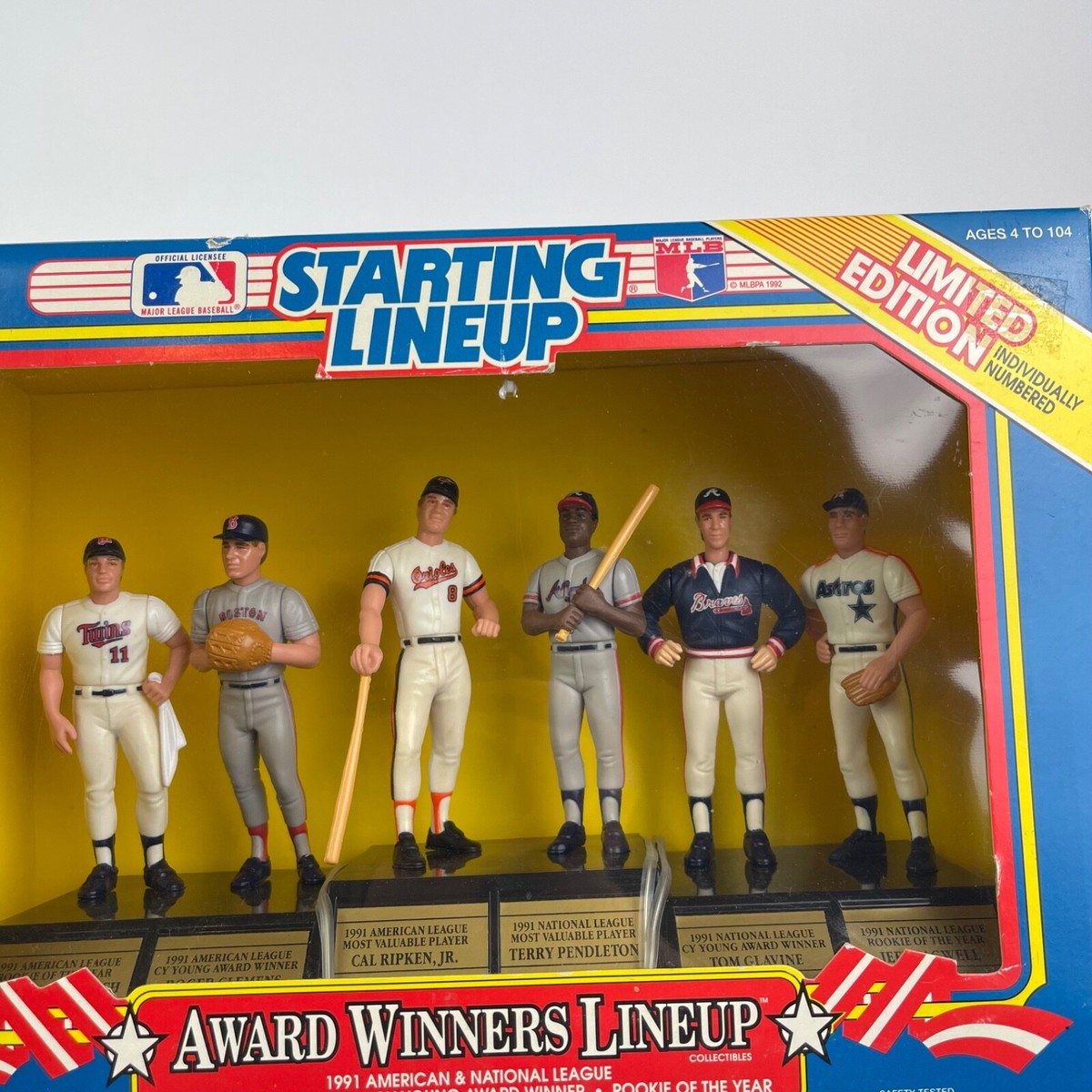 1991 Award Winners Lineup MLB Starting Lineup Limited Edition by