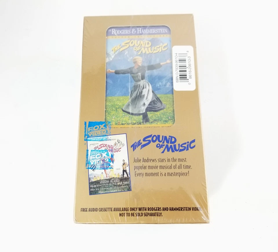 The Sound of Music VHS Tape and Motion Picture Soundtrack on Cassette - Sealed - Image 3 of 4
