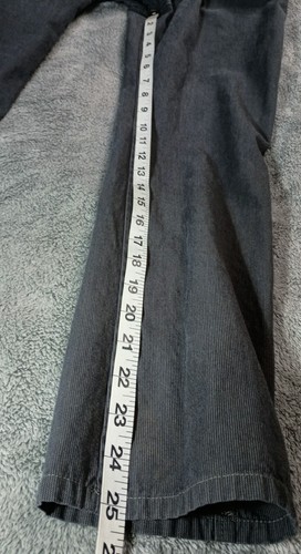 Gap Girls 100% Cotton Grey Stripe Khaki Pants Slim Straight Regular Fit Kidcore - Picture 4 of 21