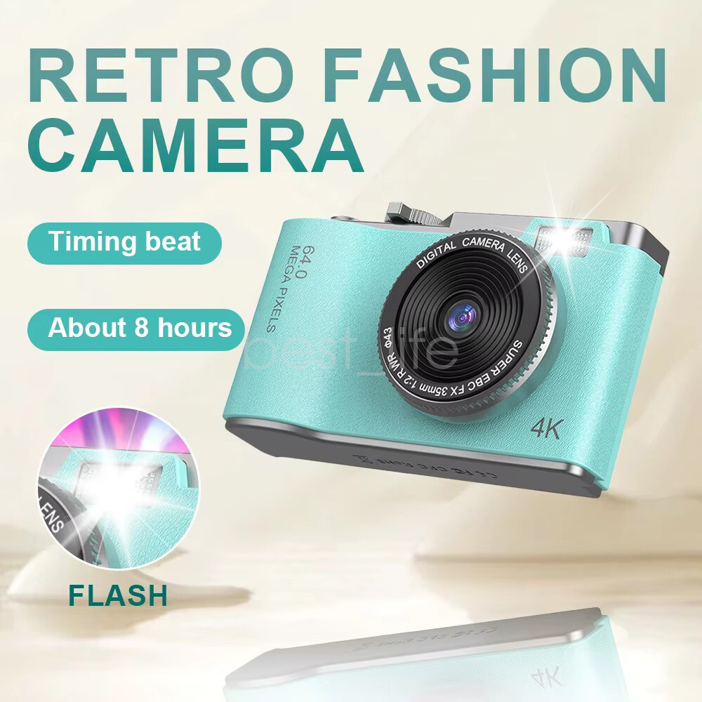 Digital Camera 1080P HD 64MP Camcorder 16X Zoom Compact Mini Cam for Children-image
