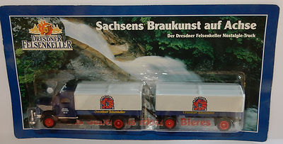 GRELL HO 1/87 TRUCK TRAILER TRUCK BUSSING NAG L4500 DRESDEN ROCK CELLAR BEER