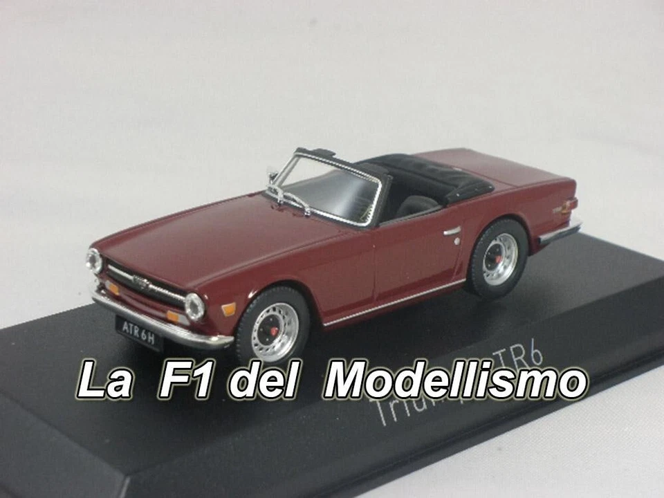 Norev Triumph TR6 Damson red 1970 1/43 350092 - Immagine 2 di 3