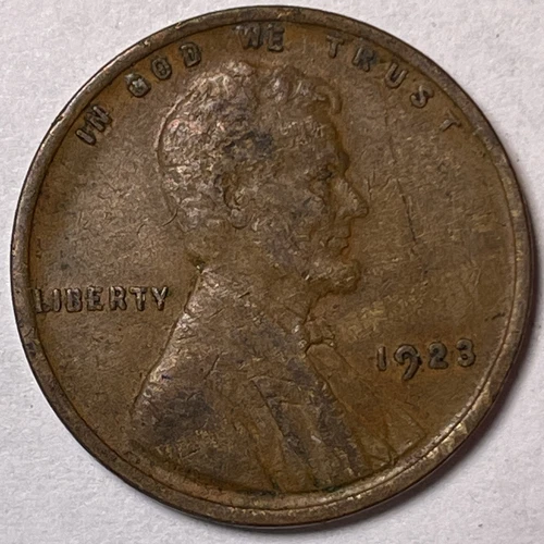 1923 Lincoln Wheat Cent Extremely Fine XF Coin #8029