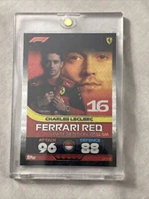 2022 Topps Turbo Attax F1 Charles Leclerc Limited Edition Ferrari Red RARE