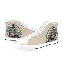 Boba Fett High Top Shoes Canvas Custom Sneakers For Women