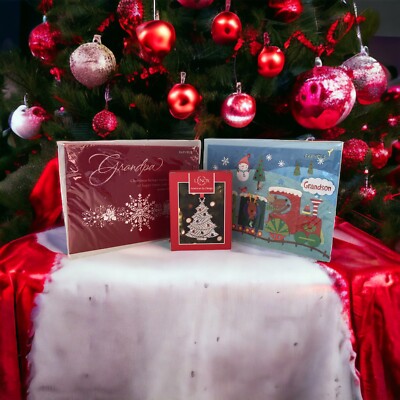 2 NEW Papyrus Christmas Cards + 1 LENOX Christmas Tree Ornament FACTORY SEALED
