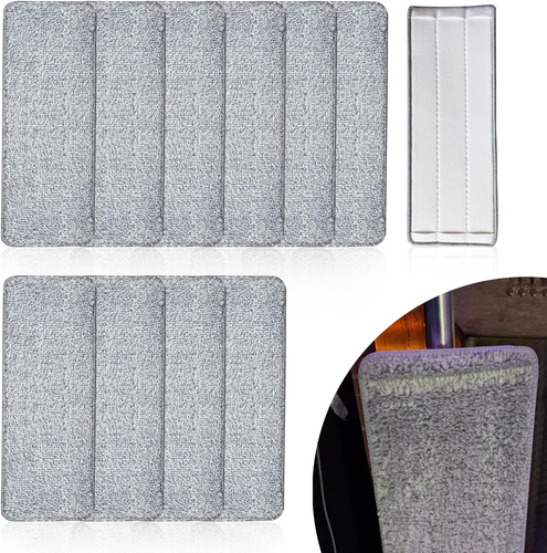 10PCS Mop Replacement Pads Compatible with JOYMOOP Flat - 13''×4.9"Washable - Picture 1 of 7