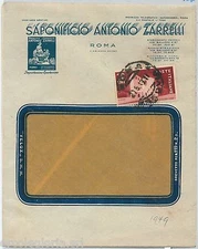 64035 - ITALY - POSTAL HISTORY: ADVERTISING ENVELOPE Rome - SOAP 1949