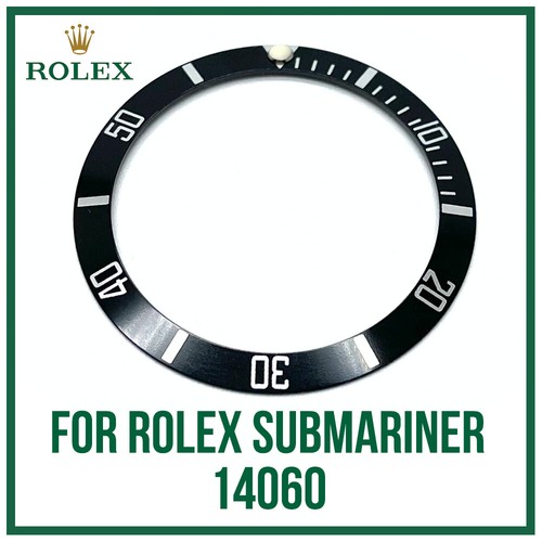 ♛ lunetta nera inserto alluminio Premium per Rolex SUBMARINER SENZA DATA  14060 ♛ | eBay